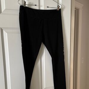 Harley-Davidson Black leggings with Harley Davidson on sides in bling